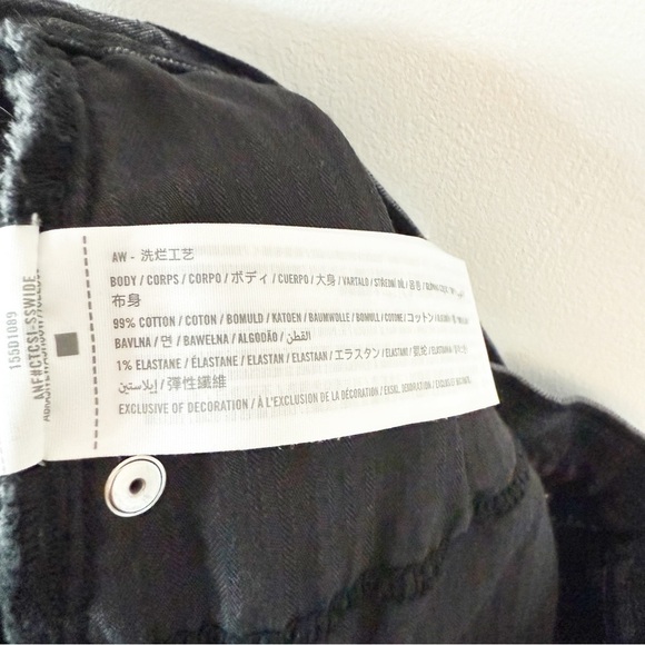 ABERCROMBIE The 90’s Slim Straight Ultra High Rise Jeans Black - Picture 9 of 9
